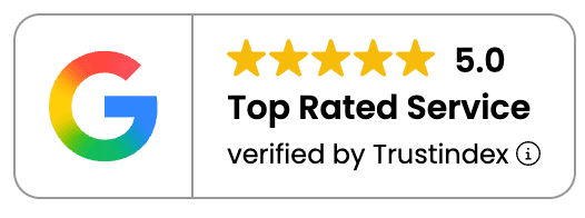 Google 5.0 Top Rated Service, verified by Trustindex